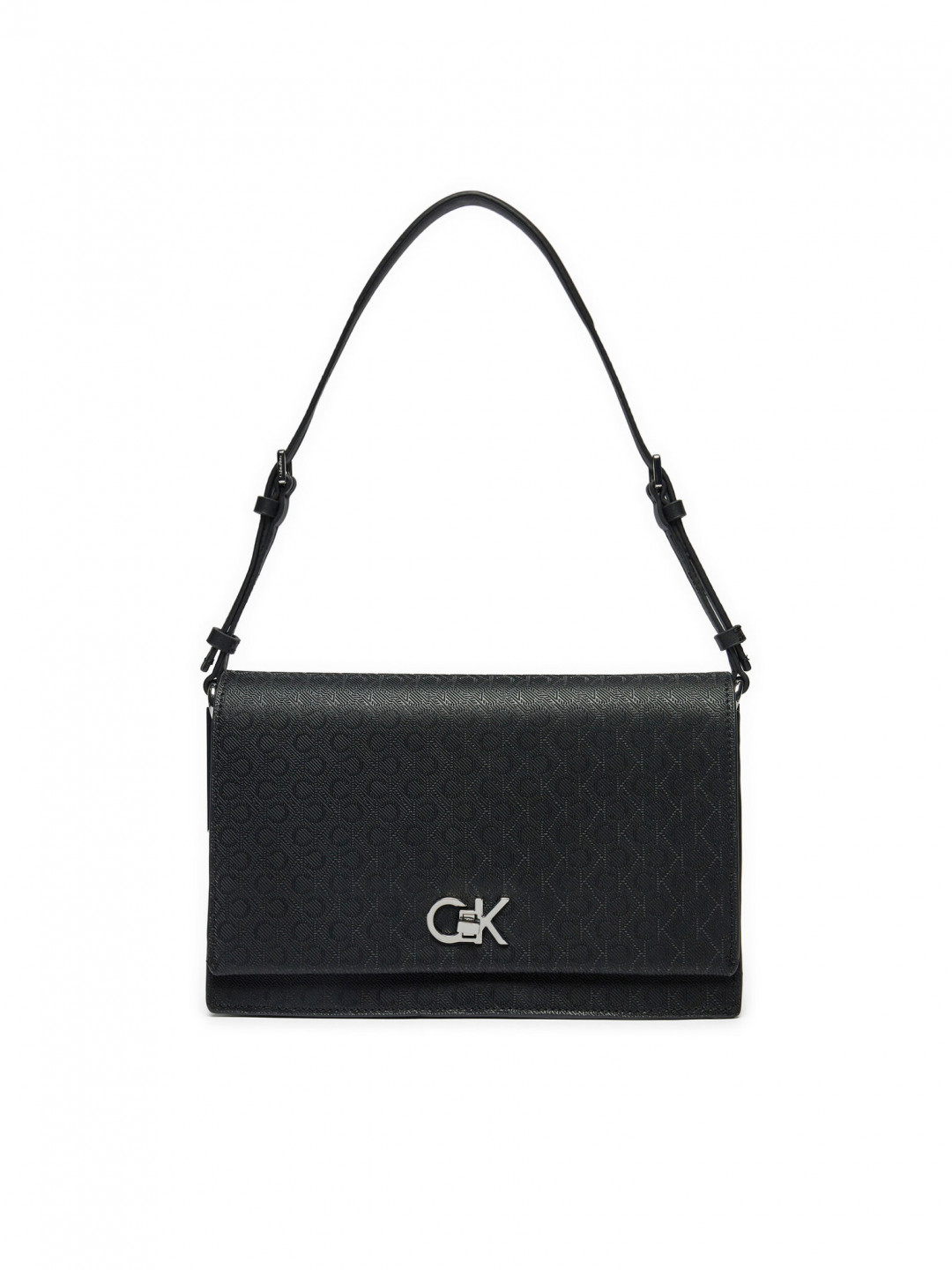 Calvin Klein Kabelka Ck Elongated Shoulder Bag Mono K60K613139 Černá
